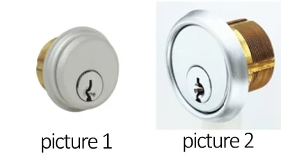 Mortise cylinder Security rings